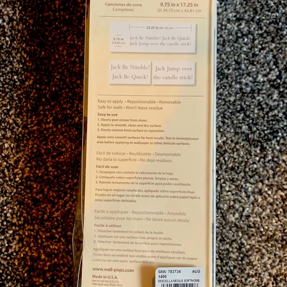 Nursery Rhymes “Jack be Nimble”  Wall Pop Decor ✨ - Picture 2 of 2